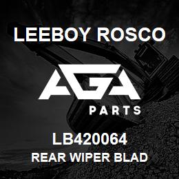 LB420064 Leeboy Rosco REAR WIPER BLAD | AGA Parts