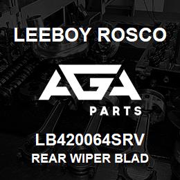 LB420064SRV Leeboy Rosco REAR WIPER BLAD | AGA Parts