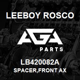 LB420082A Leeboy Rosco SPACER,FRONT AX | AGA Parts