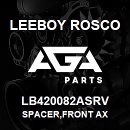 LB420082ASRV Leeboy Rosco SPACER,FRONT AX | AGA Parts