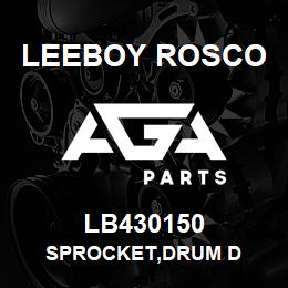 LB430150 Leeboy Rosco SPROCKET,DRUM D | AGA Parts