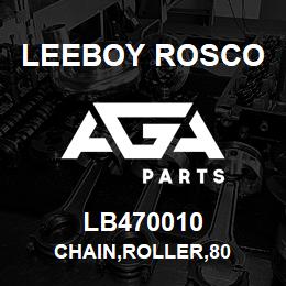 LB470010 Leeboy Rosco CHAIN,ROLLER,80 | AGA Parts