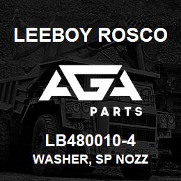 LB480010-4 Leeboy Rosco WASHER, SP NOZZ | AGA Parts