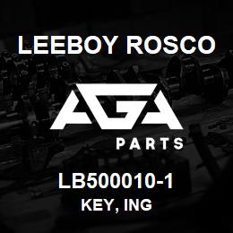 LB500010-1 Leeboy Rosco KEY, ING | AGA Parts