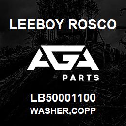 LB50001100 Leeboy Rosco WASHER,COPP | AGA Parts