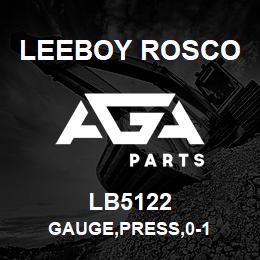 LB5122 Leeboy Rosco GAUGE,PRESS,0-1 | AGA Parts