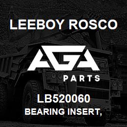 LB520060 Leeboy Rosco BEARING INSERT, | AGA Parts