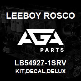 LB54927-1SRV Leeboy Rosco KIT,DECAL,DELUX | AGA Parts