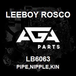 LB6063 Leeboy Rosco PIPE,NIPPLE,KIN | AGA Parts