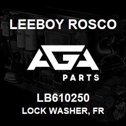 LB610250 Leeboy Rosco LOCK WASHER, FR | AGA Parts