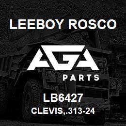 LB6427 Leeboy Rosco CLEVIS,.313-24 | AGA Parts