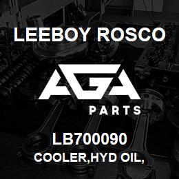 LB700090 Leeboy Rosco COOLER,HYD OIL, | AGA Parts