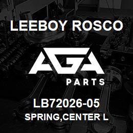 LB72026-05 Leeboy Rosco SPRING,CENTER L | AGA Parts