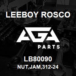 LB80090 Leeboy Rosco NUT,JAM,312-24 | AGA Parts