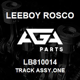 LB810014 Leeboy Rosco TRACK ASSY,ONE | AGA Parts