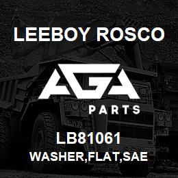 LB81061 Leeboy Rosco WASHER,FLAT,SAE | AGA Parts