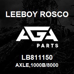 LB811150 Leeboy Rosco AXLE,1000B/8000 | AGA Parts