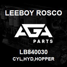 LB840030 Leeboy Rosco CYL,HYD,HOPPER | AGA Parts