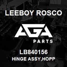 LB840156 Leeboy Rosco HINGE ASSY,HOPP | AGA Parts