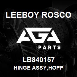 LB840157 Leeboy Rosco HINGE ASSY,HOPP | AGA Parts