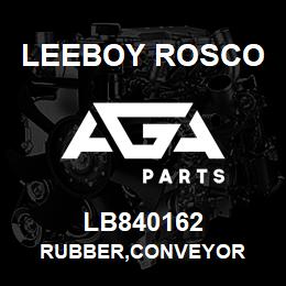 LB840162 Leeboy Rosco RUBBER,CONVEYOR | AGA Parts