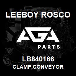 LB840166 Leeboy Rosco CLAMP,CONVEYOR | AGA Parts