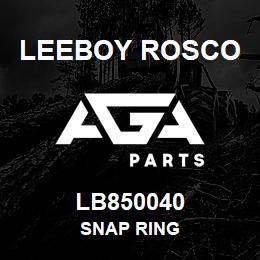 LB850040 Leeboy Rosco SNAP RING | AGA Parts