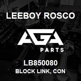 LB850080 Leeboy Rosco BLOCK LINK, CON | AGA Parts