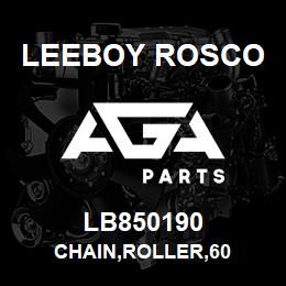 LB850190 Leeboy Rosco CHAIN,ROLLER,60 | AGA Parts