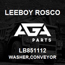 LB851112 Leeboy Rosco WASHER,CONVEYOR | AGA Parts