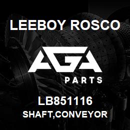 LB851116 Leeboy Rosco SHAFT,CONVEYOR | AGA Parts