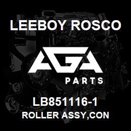 LB851116-1 Leeboy Rosco ROLLER ASSY,CON | AGA Parts