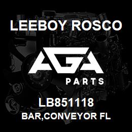 LB851118 Leeboy Rosco BAR,CONVEYOR FL | AGA Parts