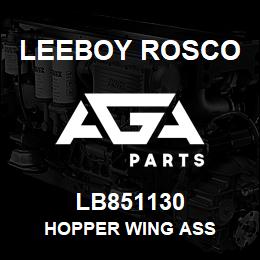 LB851130 Leeboy Rosco HOPPER WING ASS | AGA Parts