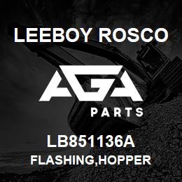 LB851136A Leeboy Rosco FLASHING,HOPPER | AGA Parts