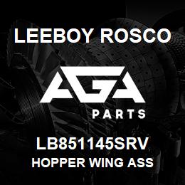 LB851145SRV Leeboy Rosco HOPPER WING ASS | AGA Parts