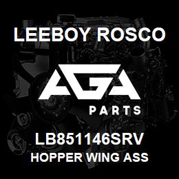 LB851146SRV Leeboy Rosco HOPPER WING ASS | AGA Parts