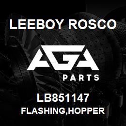 LB851147 Leeboy Rosco FLASHING,HOPPER | AGA Parts