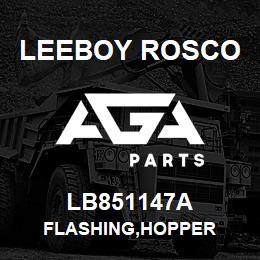 LB851147A Leeboy Rosco FLASHING,HOPPER | AGA Parts