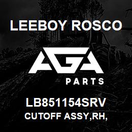 LB851154SRV Leeboy Rosco CUTOFF ASSY,RH, | AGA Parts