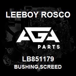 LB851179 Leeboy Rosco BUSHING,SCREED | AGA Parts