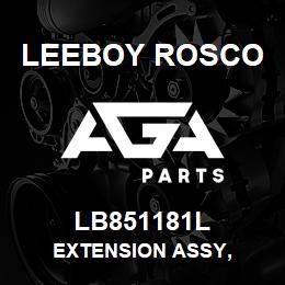 LB851181L Leeboy Rosco EXTENSION ASSY, | AGA Parts