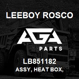 LB851182 Leeboy Rosco ASSY, HEAT BOX, | AGA Parts