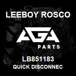 LB851183 Leeboy Rosco QUICK DISCONNEC | AGA Parts