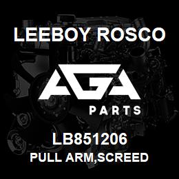 LB851206 Leeboy Rosco PULL ARM,SCREED | AGA Parts