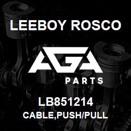 LB851214 Leeboy Rosco CABLE,PUSH/PULL | AGA Parts