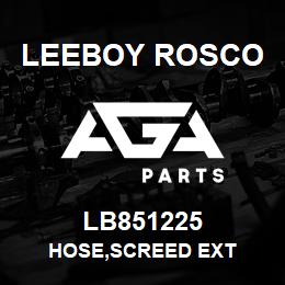 LB851225 Leeboy Rosco HOSE,SCREED EXT | AGA Parts