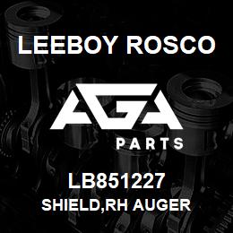 LB851227 Leeboy Rosco SHIELD,RH AUGER | AGA Parts