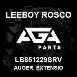 LB851229SRV Leeboy Rosco AUGER, EXTENSIO | AGA Parts