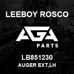 LB851230 Leeboy Rosco AUGER EXT,LH | AGA Parts